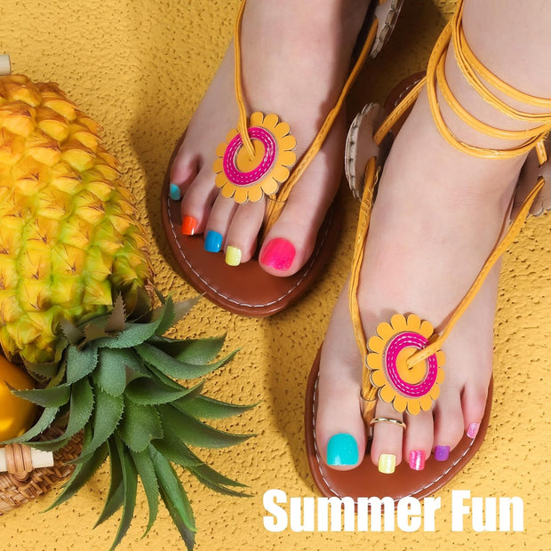 Teenitor Press on Toenails for Women, 120pcs Toe Nail Tips Square Toe Press on Nails, Toenail Press on Fake Toenails, Toe Nails Glue on Fake Toe Nails Press on, Toe Nail Kit False Toenails Matte