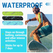 OK TAPE Synthetic Kinesiology Tape, 20 Strips Precut K Tape, Waterproof, Elastic Athletic Tape for Pain Relief & Muscle Support, Reflective Design, 2" x 10" -Purple