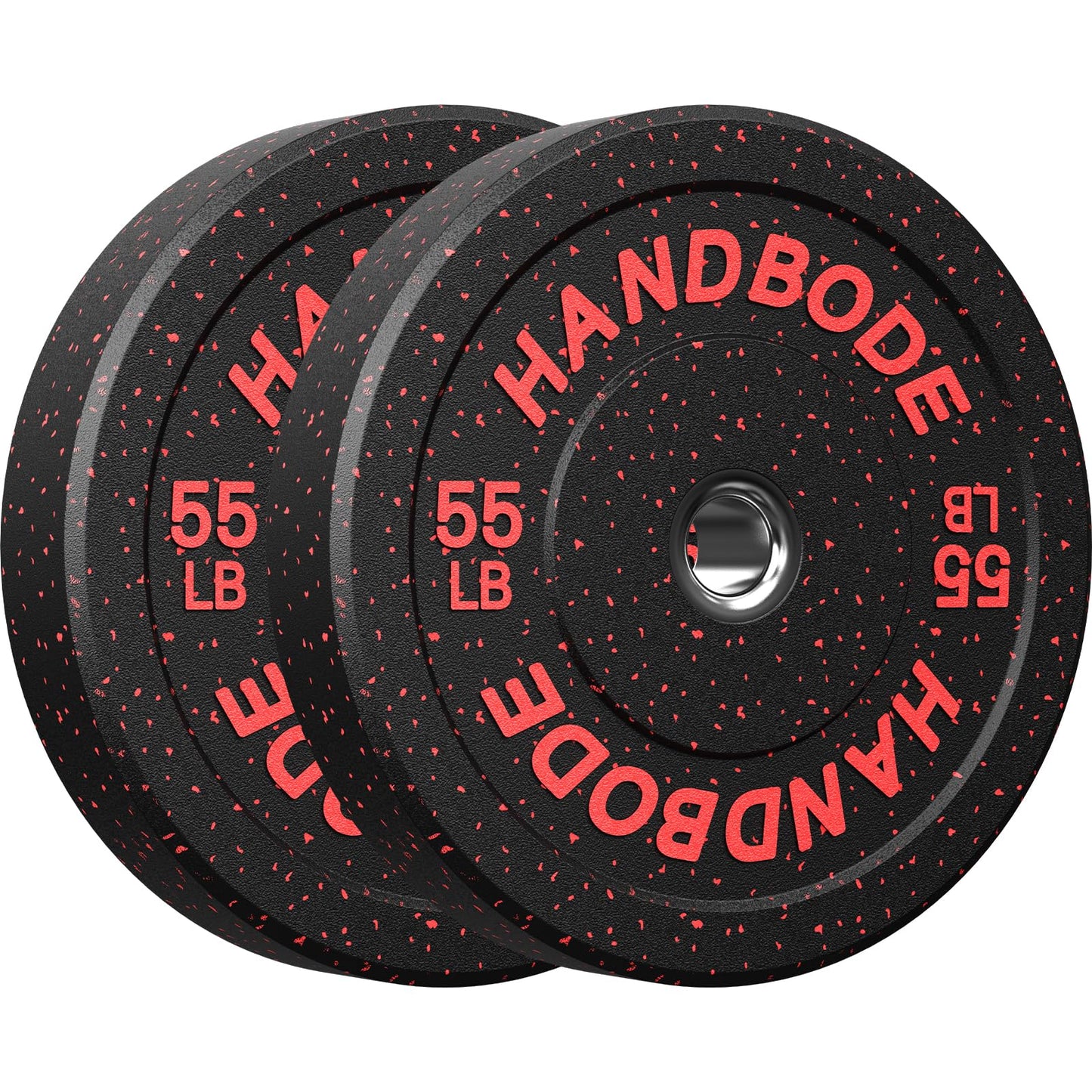 2-Inch Bumper Plates High Bounce, Olympic Weight Plate Set 45/100/160/190/260/300lb, Barbell Weight Plates Set for Home Gym, Colored Weights Rubber Strength Training Plate for Weight Lifting
