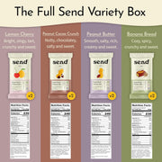 Send Bars Plant-Based Vegan Healthy Protein Bars, With Greens (Variety Pack, 8 Bars) – Only Real Ingredients, Zero Added Sugar, Gluten-Free, Dairy-Free