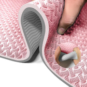 Yoga Mat 1/3 inch QMKGEC Exercise Mats 8mm TPE Non-Slip Extra Thick High-Density Eco Friendly for Yoga Workout Pilates Yoga Mats for Women Men