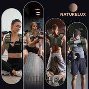 Weighted Vest Men or Women - 5/10/15/20/25/30lbs Weights with Reflective Stripe, Weighted Vest for Workout Equipment for Strength Training Running - Walking Weight Loss