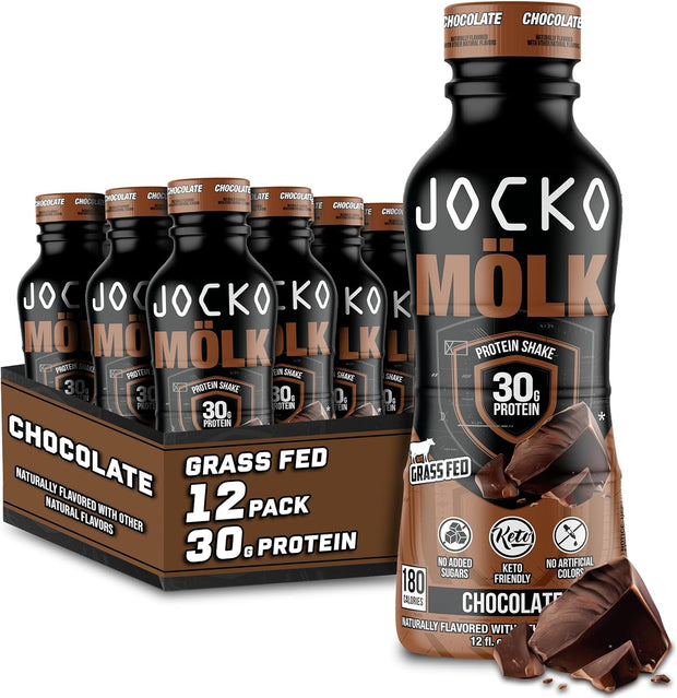 Jocko Fuel 2 Pack Bundle - Chocolate MOLK Protein Powder & RTD Protein Shake