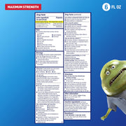 Mucinex Maximum Strength Fast-Max Cold & Flu and Nightshift, All-in-One Multi Symptom Relief Liquid, 6 Fl Oz - 2 Count (Pack of 1)