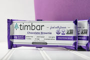timbar Protein Bars 4 Pack | 12g Plant Based Protein & 9g Fiber Plant Based- Energy & Nut Bars | Gluten Free, Non-GMO, Dairy Free, Healthy On-the-Go Snack & Meal Replacement (4 Packs, Sampler Pack)