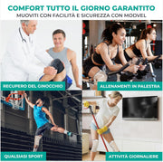 Modvel Compression Knee Brace for Women & Men, 2-Pack Knee Brace for Running Knee Pain, Knee Support Compression Sleeve, Workout Sports Knee Braces for Meniscus Tear, ACL & Arthritis Pain Relief