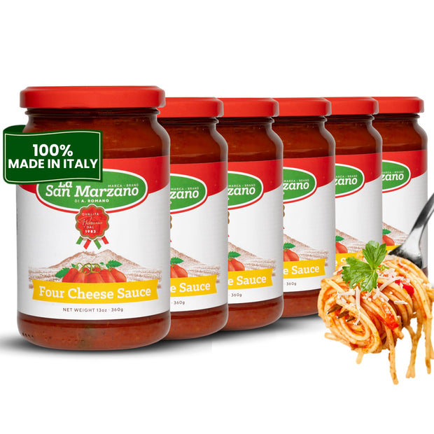 La San Marzano Marinara Sauce, 24 oz, Pasta Sauce Made in Italy, All Purpose Tomato Premium Quality, All Natural, Mediterranean Diet, Non GMO, Vegan, Gluten Free