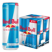 Red Bull Sugar Free Energy Drink with 80mg Caffeine plus Taurine & B Vitamins, 8.4 Fl Oz, Pack of 4 Cans