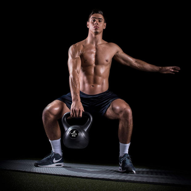 ProsourceFit Vinyl Plastic Kettlebell from 10, 15, 20, 25, 30 and 35 lbs