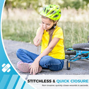 Sutures Butterfly Bandaids - 4 Pcs Laceration Closure Kit - Surgical Laceration Repair Without Sew - Quick Clot -Emergency Wound Closures Device (PU)