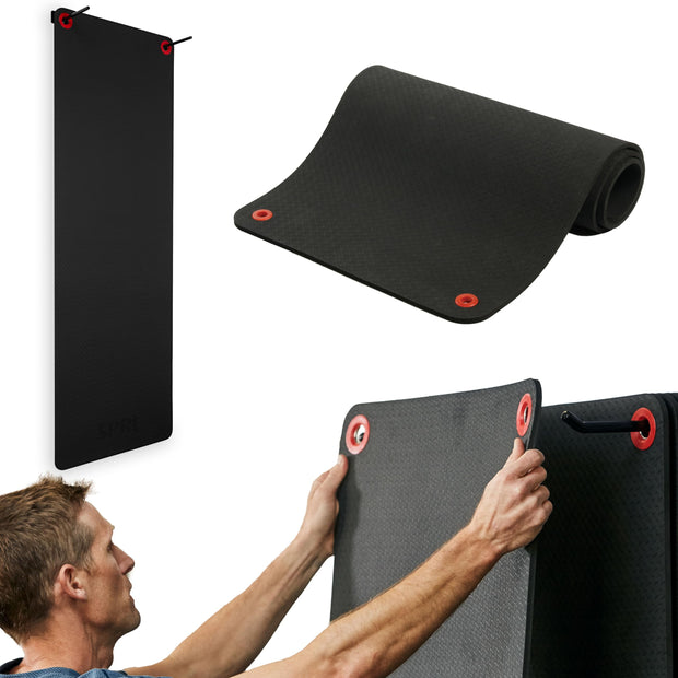 SPRI Hanging Exercise Mat, Fitness & Yoga Mat for Group Fitness Classes, Commercial Grade Quality with Reinforced Holes