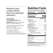 King Arthur Baking Unbleached All-Purpose Flour: Premium 5 lbs Baking Flour, Non-GMO, Kosher Certified, Versatile for Bread, Cakes & Pastries - 11.7% Protein Content, No Preservatives