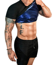 Sauna Shirt for Men Sweat Sauna Suit for Gym Exercise Compression Shirt Workout Shapewear