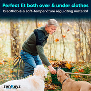 ZENKEYZ Shoulder Brace for Women & Men Rotator Cuff Support, Neoprene Stabilizer with Hot Cold Pack Pocket - Adjustable Arm Sling Shoulder Immobilizer, Left Right (Black, L/XL)