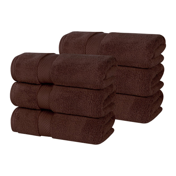 Superior Zero Twist 100% Cotton Bathroom Towels, Super Soft, Fluffy, and Absorbent, Premium Quality 6 Piece Towel Set with 2 Washcloths, 2 Hand Towels, and 2 Bath Towels, Coral