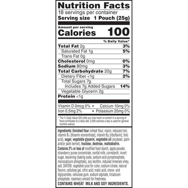 Special K Bar Pastry Crisps, 100 Calories, Breakfast Bars, Value Size, Strawberry, 15.84oz Box (36 Crisps) (Pack of 2)