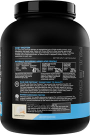 Rule 1 Whey Protein – 24g Fast-Acting Protein from All-Whey Sources with Naturally Occurring EAAs & BCAAs for Workout Recovery or Anytime Use (5 Pounds*, Vanilla Ice Cream)