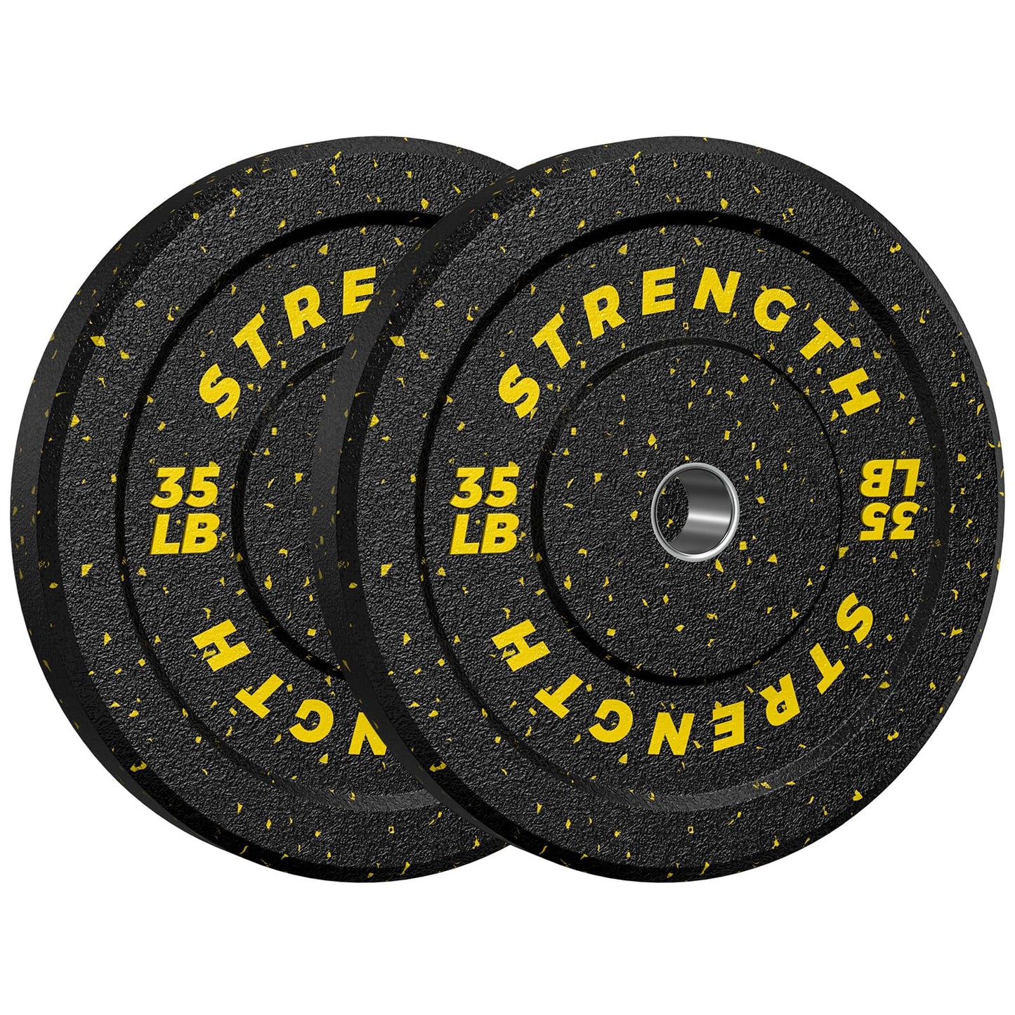 2-Inch Bumper Plates, Barbell Rubber Olympic Weight Plates Set for Home Gym Strength Training, 20-260lbs, Multiple Options
