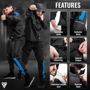 RDX Sauna Suit Weight Loss, REACH OEKO TEX 100 CERTIFIED, Sweat Jacket with Hood, Body Slimming Fitness Workout Men Women