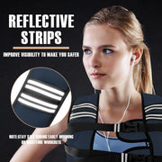 Weighted Vest Men or Women - 5/10/15/20/25/30lbs Weights with Reflective Stripe, Weighted Vest for Workout Equipment for Strength Training Running - Walking Weight Loss