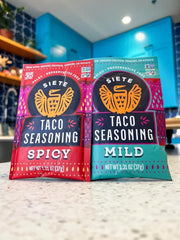 Siete Mild Taco Seasoning Mix | Gluten Free | Vegan | Paleo | Preservative Free | Whole 30 Approved (1 Packet)