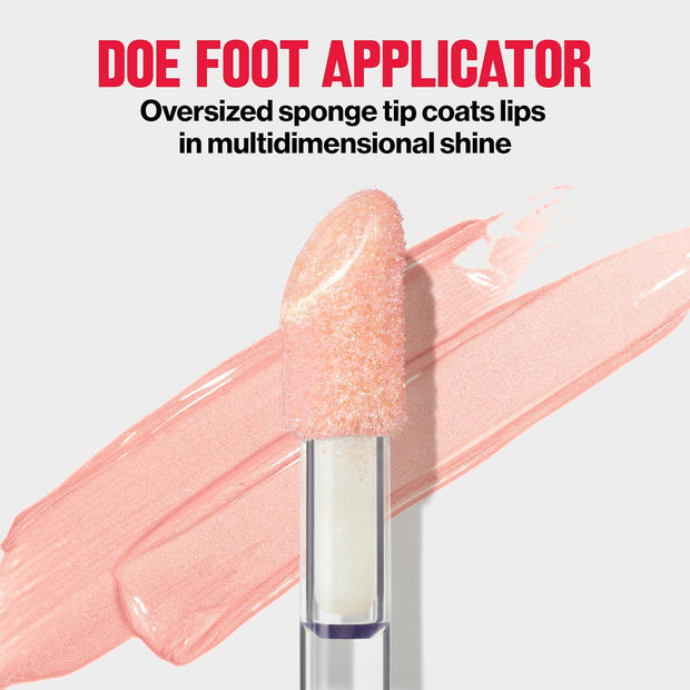 Revlon Super Lustrous Lip Gloss, Non-Sticky, Hydrating, High Shine Finish, 215 Super Natural, 0.13 oz