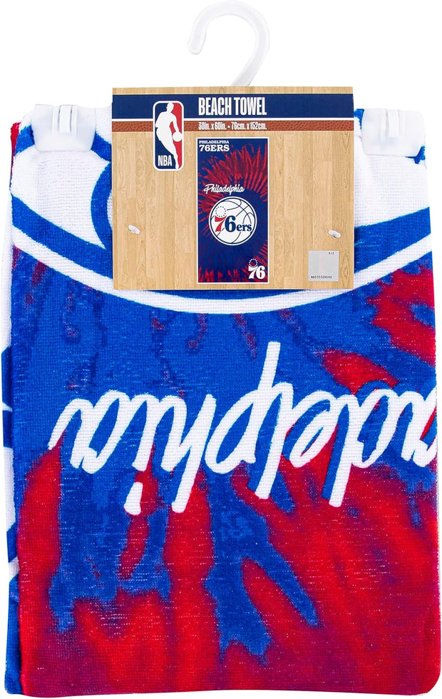 Northwest NBA Philadelphia 76ers Beach Towel 30" x 60", Psychedelic
