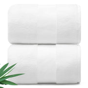 Ultra Soft & Plush Viscose from Bamboo Bath Towels - 700 GSM Luxury Bath Towels - 6 Piece Set - Super Absorbent & Quick Drying (Eucalyptus Green)