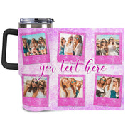 Personalized Tumbler Custom Vacuum Insulated Travel Mug Customizable Coffee Cup with Your Photos and Text Christmas Birthday Gift