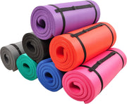 1/2-Inch Extra Thick High Density Anti-Tear Exercise Yoga Mat with Carrying Strap