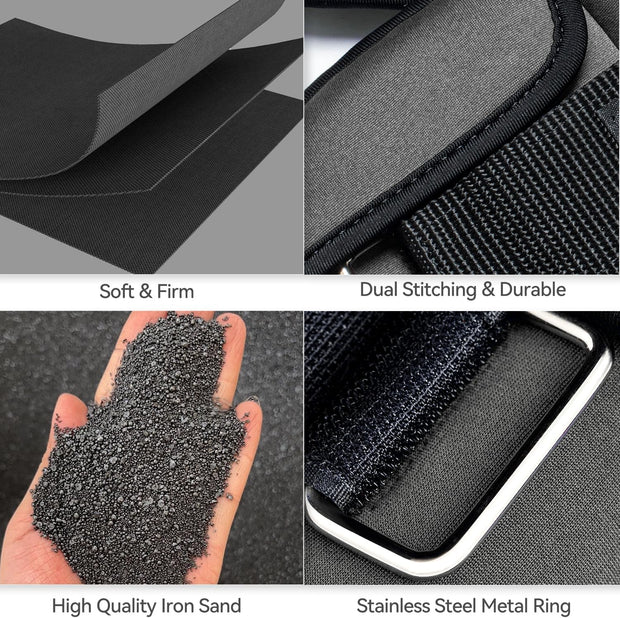 Sportneer Upgrade Adjustable Ankle and Wrist Weights for Women and Men 1-7 lbs / 1-10 lbs Set | Comfortable, Secure Fit for Walking, Running, Fitness, Physical Therapy, Home Gym