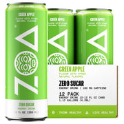 ZOA Zero Sugar Energy Drinks, Pineapple Coconut - Sugar Free with Electrolytes, Healthy Vitamin C, Amino Acids, Essential B-Vitamins, and Caffeine from Green Tea - 16 Fl Oz (12-Pack)
