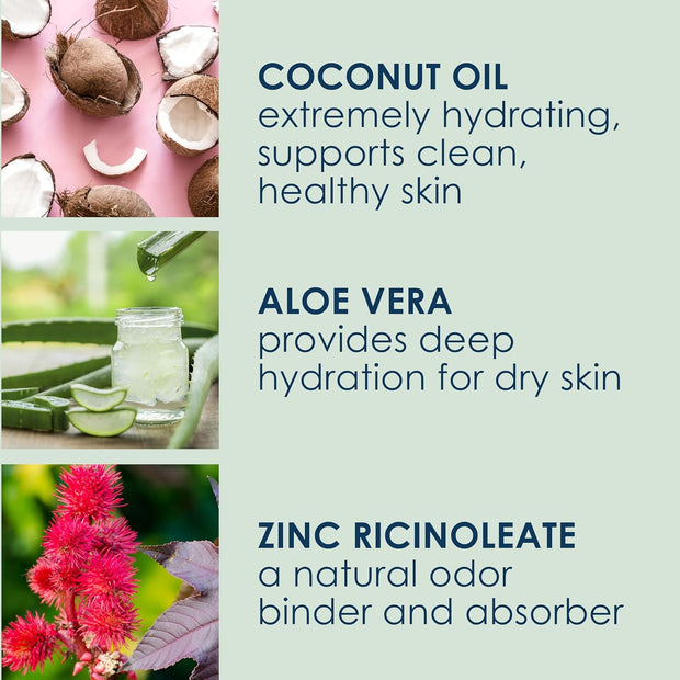 Tini Naturals Deodorant, Travel Size Aluminum Free Deodorant for Women & Men with Coconut Oil and Shea Butter, 0.4 oz Each (4 Pack), Spring Meadow Scent