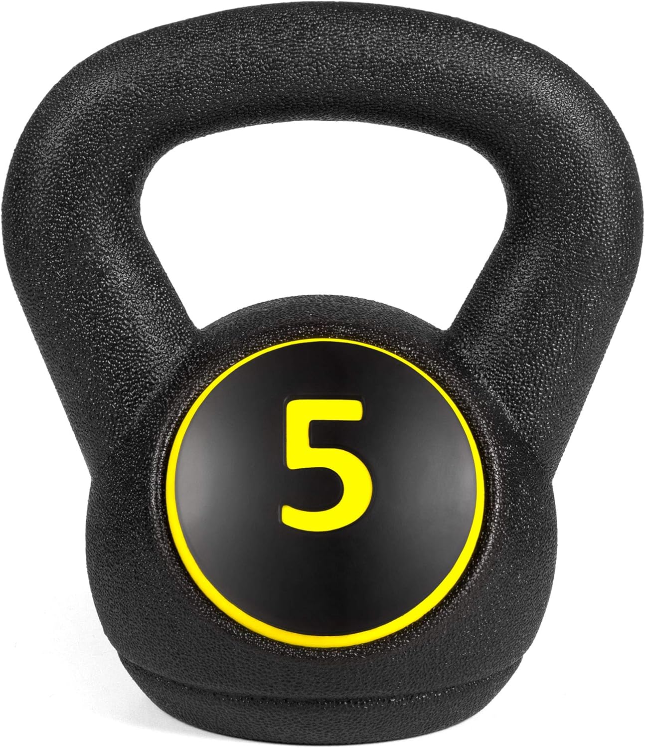 Best Choice Products 3-Piece Kettlebell Set with Storage Rack, HDPE Coated Exercise Fitness Concrete Weights for Home Gym, Strength Training, HIIT Workout 5lb, 10lb, 15lb