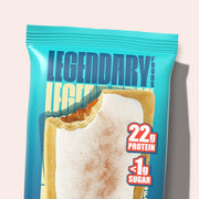 Legendary Foods 22g Protein Pastry - 0g Added Sugar, Low Carb and Gluten Free Keto Snack, Diabetic Friendly High Nutrient Alternative – 8x Frosted Cinnamon Bars