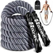 Jump Rope, Weighted Jump Rope for Fitness, Heavy Skipping Ropes for Men Women Kids, Home Gym Workout Equipment Set, Suitable for Boxing, Cardio, Training Muscles, Full Body Exercise Weight Loss at Home