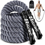 Jump Rope, Weighted Jump Rope for Fitness, Heavy Skipping Ropes for Men Women Kids, Home Gym Workout Equipment Set, Suitable for Boxing, Cardio, Training Muscles, Full Body Exercise Weight Loss at Home