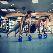 Yes4All Kettlebell Set Vinyl Coated Weights Combo for Full Body Workout Equipment Push up, Grip Strength Training, Dumbbell Weights Exercises