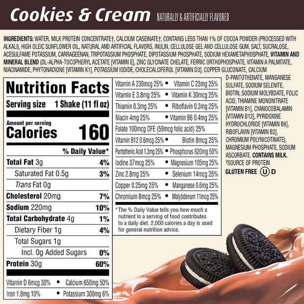 Premier Protein High-Protein Shake, Cookies & Cream, 132 Fl. Ounce .,, 132 Ounce ()