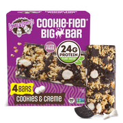 Lenny & Larry's Cookie-fied BIG BAR – Peanut Butter Chocolate Chip Vegan Protein Bars 12x90g – Healthy Snacks, 24g Plant Protein & 10g Prebiotic Fiber – Gluten free Power Bar, Keto Friendly & Vegan