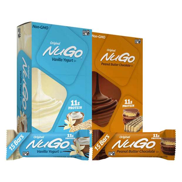 NuGo Protein Bar, Dulce De Leche, 15g Protein, Gluten Free, 15 Count