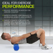 ProsourceFit High Density Foam Rollers 12 - inches Long, Firm Full Body Athletic Massage Tool for Back Stretching, Yoga, Pilates, Post Workout Muscle Recuperation, Black/Green