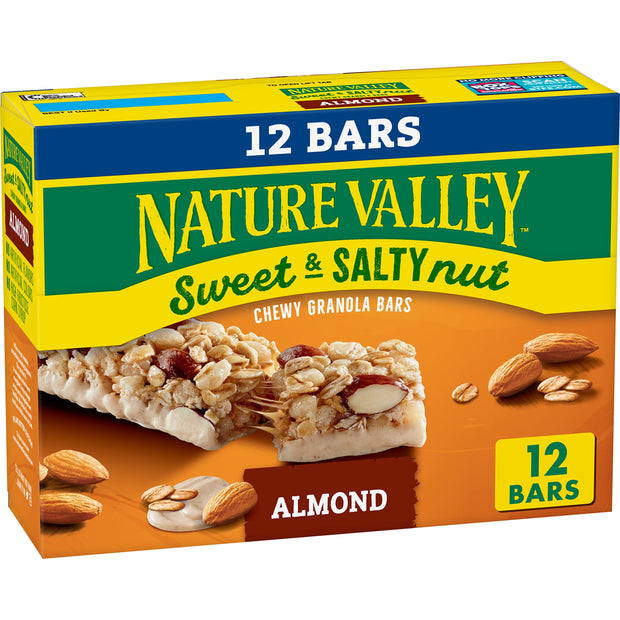 Nature Valley Sweet and Salty Nut Granola Bars, Dark Chocolate Peanut Almond, 15 Bars, 18 oz