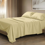 THREAD SPREAD 100% Egyptian Cotton King Size Sheets Set - Luxury 1500 Thread Count Egyptian Cotton Sheets King Size, Silky Soft, Cooling, Sateen Weave 17" Deep Pocket Bed Set - White