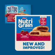 Nutri-Grain Soft Baked Breakfast Bars, Kids Snacks, Whole Grain, Cherry, 10.4oz Box 6 boxes (48 Count)