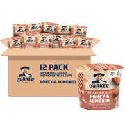 Quaker Instant Oatmeal Express Cups, Apples & Cinnamon, 1.51 Ounce (Pack of 12)