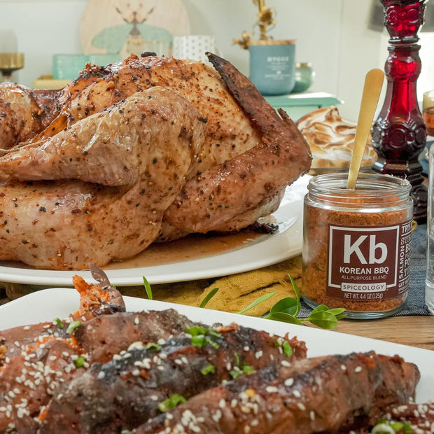 Spiceology – Korean BBQ Seasoning – Sweet & Savory Asian Rub with Gochugaru, Sesame, Soy – Great for BBQ, Bulgogi, Ramen, Stir Fry, Steak, Pork & Chicken – Korean Spice Blend & Dry Rub – 16 oz