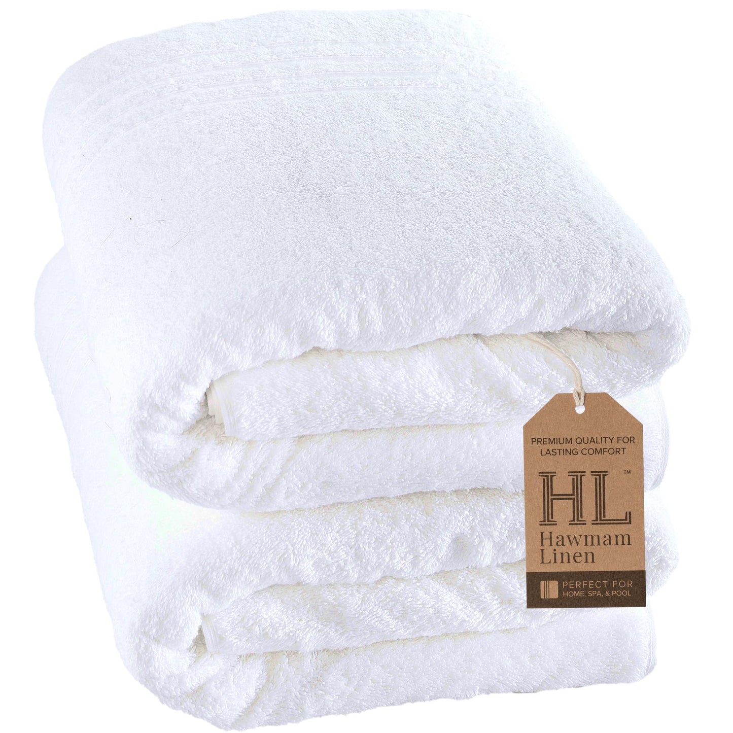 Hawmam Linen Coral Orange Bath Towels 4 Pack Soft and Absorbent, Premium Quality Perfect for Daily Use 100% Cotton Towel 600 GSM