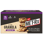 MET-Rx Big 100 Granola Protein Bar, Meal Replacement Bar, 28 G Protein, Chocolate Chip, Pack of 9