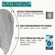 Pacifica Deodorant Wipes - Coconut Milk Underarm & Full Body Deodorant Wipes - Removes Sweat & Oil - Aluminum-Free - Natural Feminine Odor Control Clean Vegan & Cruelty-Free Dermatologist Tested